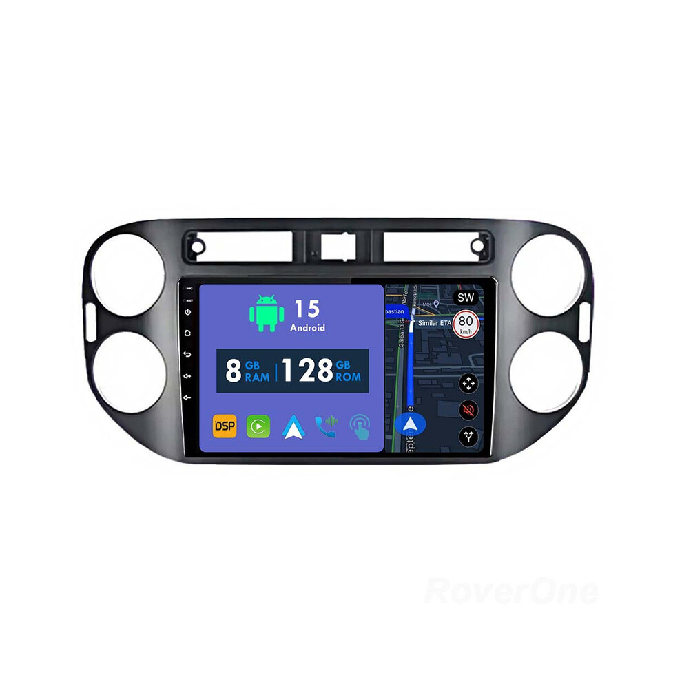 Roverone 8G+128G Car Radio Stereo Wireless Carplay Android Auto Gps Sat Navi Head Unit For Volkswagen Tiguan 1 Nf 2006-2016 786354257320