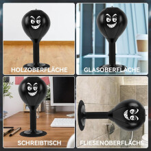 Conjunto de Bolas de Boxe, Bola de Velocidade para Boxe de Mesa para Crianças e Adultos, Design Inflável Aprimorado, Base com Ventosa, Antie