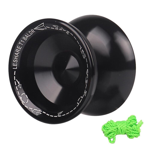Yoyo Unresponsive Yoyo Competitive Yo-yo, Yoyo for Beginners,easy Practise Tricks,with Strings,blac