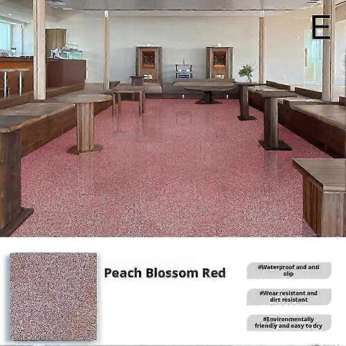 (Pink) High-Gloss Marble Effect Epoxy Floor Coating Paint for Garage and Concrete Surfaces