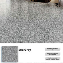 (Dark gray) High-Gloss Marble Effect Epoxy Floor Coating Paint for Garage and Concrete Surfaces