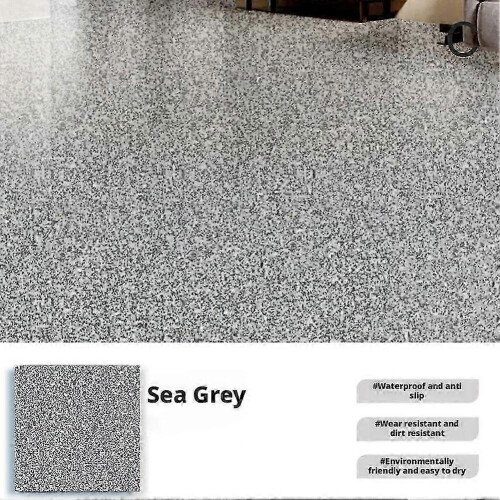 (Dark gray) High-Gloss Marble Effect Epoxy Floor Coating Paint for Garage and Concrete Surfaces