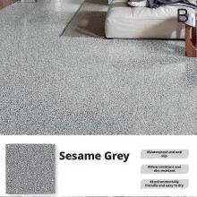 (Gray) High-Gloss Marble Effect Epoxy Floor Coating Paint for Garage and Concrete Surfaces