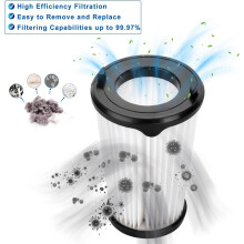 Kit com 6 filtros de reposição para aspirador de pó sem fio, compatível com os modelos CX7-2, QX8 Animal X Power, CX7-2-45AN e CX7-2-I36.