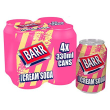 Barr American Cream Soda 4 x 330ml