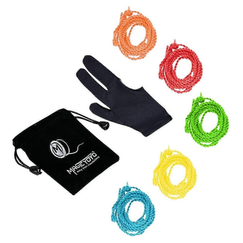 Professional Yoyo Strings Glove Bag Set 5 Pcs Strings Random Color