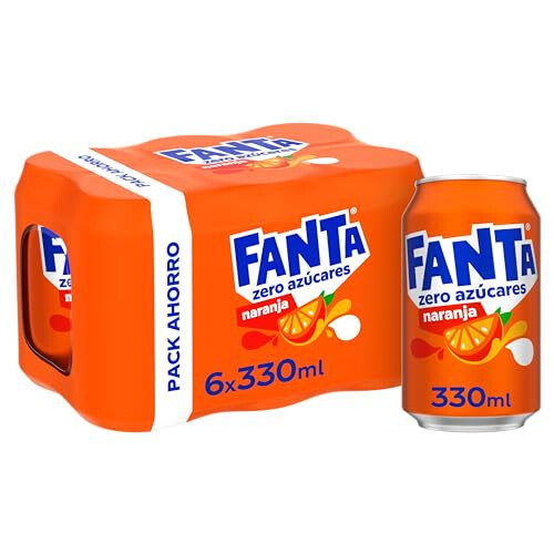 Fanta Fanta Orange Zero Soft Drink, 330ml