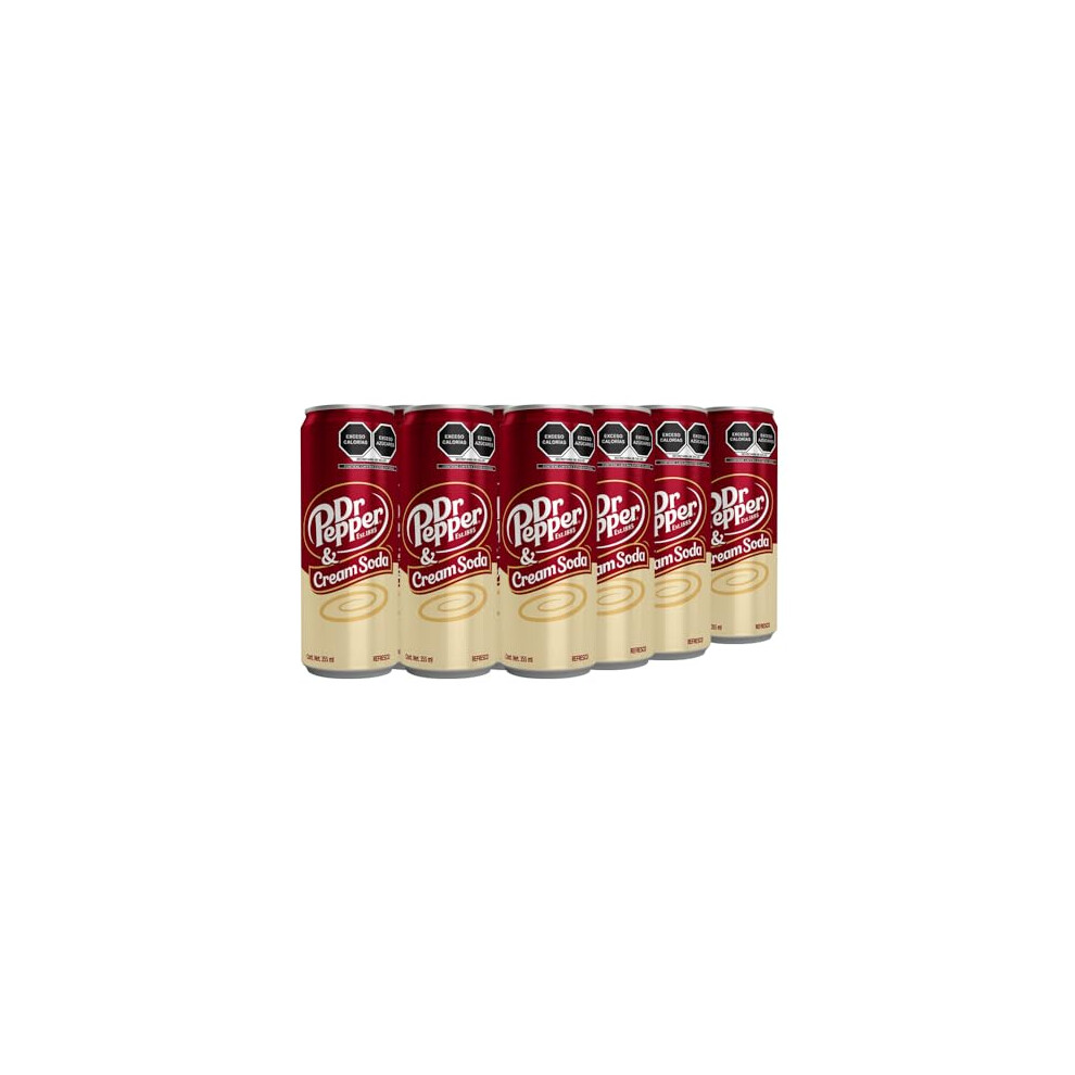 Dr Pepper , Cream Soda Lata De 355 Mililitros. Paquete De 12