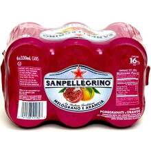 Sanpellegrino Pomegranate & Orange Sparkling Fruit Drinks 24 Cans x 330ml