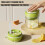 Portable Press Ice Cup With Comfortable Handle For-Green 9
