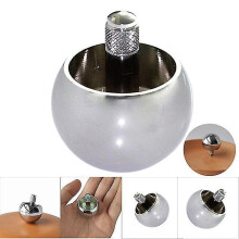 (Silver) Spinning Top 2pcs Handmade Spinning Top Toy Desktop Flat Peg-top Gyro Toy Children Kids Gift For Kids Children