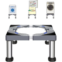 Apparaatonderstel voor wasmachine, koelkast, droger en vriezer, zwaar uitgevoerd (150 kg), in hoogte verstelbaar (18-21 cm).