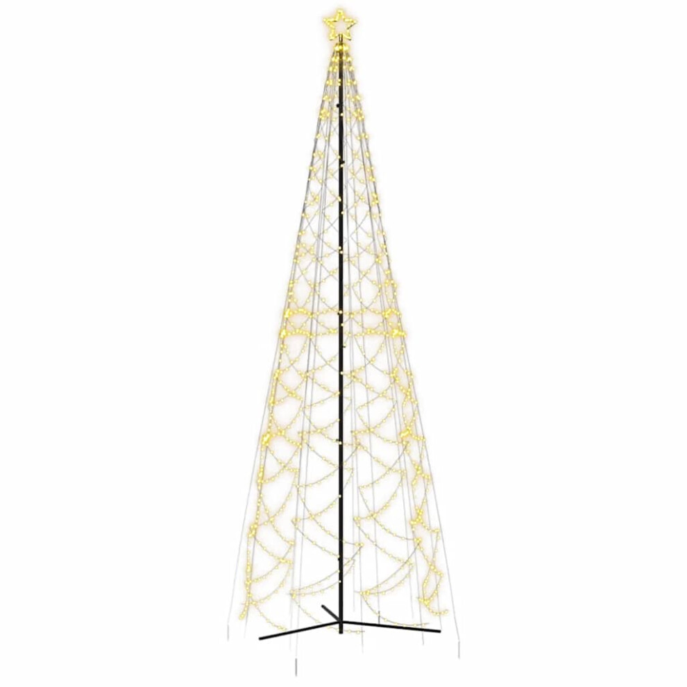 Photos - Garden & Outdoor Decoration VidaXL Christmas Cone Tree LED Tree Display Christmas Decoration 500 LEDs (warm white, 500 x 160 cm)