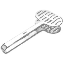 Stainless Steel Turner Tongs Kitchen Double Spatula Bread And Burger Tongs for Cooking Food-barbecu