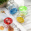 4 Pieces Acsergery Gift Led Light Beginner String Trick Ball for Kids Plastic 4