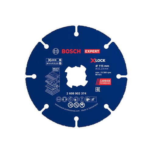 Bosch Bosch Expert Multi Material Carbide X-Lock Cutting Disc 115mm