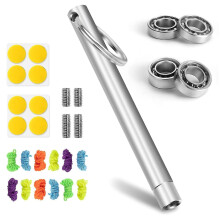 Yoyo Bearing Kit,12 Yoyo Strings,8 Silicone Pads,2 10 Ball Unresponsive Bearing,2 Narrow C Responsi