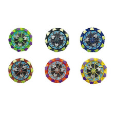 (6pcs Mix Color) 1/2/6Pcs Spark Spinning Top Stress Relief Portable Luminous Gyro Collision Sparks Lightup Gyroscope