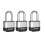 Master Lock Master Lock Elite Laminated Padlock 52mm - 38mm Shackle - Pack of 3 1
