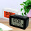 Stylish Digital Alarm Clock with Week Month Display and-Black 7
