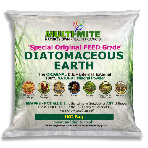 MULTI MITE 1KG Feed Grade DE - Diatomaceous Earth