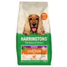 Harringtons Complete Dry Senior Dog Food Chicken & Rice 1.7kg (Pack of 4) - Made with All Natural Ingredients (Packaging may vary)