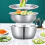 Space Saving Stainlessly Steel Vegetable Cutter Washer And-30cm 9