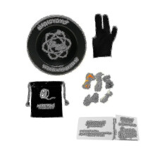 N8 Unresponsive Yoyo Alloy Aluminum Yo Yo + 5 Strings + Glove+yoyo Bag(black)