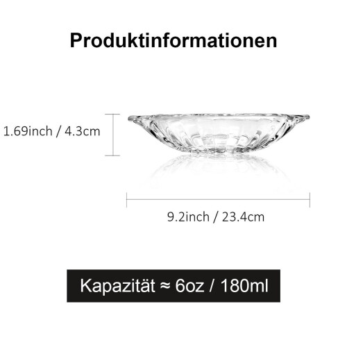 Dessertschale „Banana Split“, transparente Eisschalen, 4er-Pack, 180 ml 1
