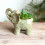 Pot de fleur d'éléphant vert rétro peint à la main, petit Pot-1 8