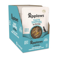 Applaws Natural Wet Dog Food Pouch, Grain Free Tuna with Vegetables in Broth 12 x 85g Pouches