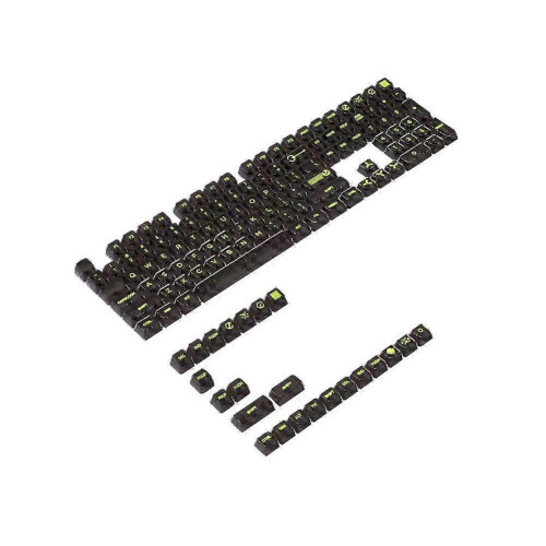 (one, Black) High Transparency PC Keycaps NEW