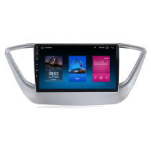 RoverOne 8G+128G Car Radio Stereo Wireless CarPlay Android Auto GPS Sat Navi Head Unit for Hyundai Solaris 2 Verna 2016 - 2020