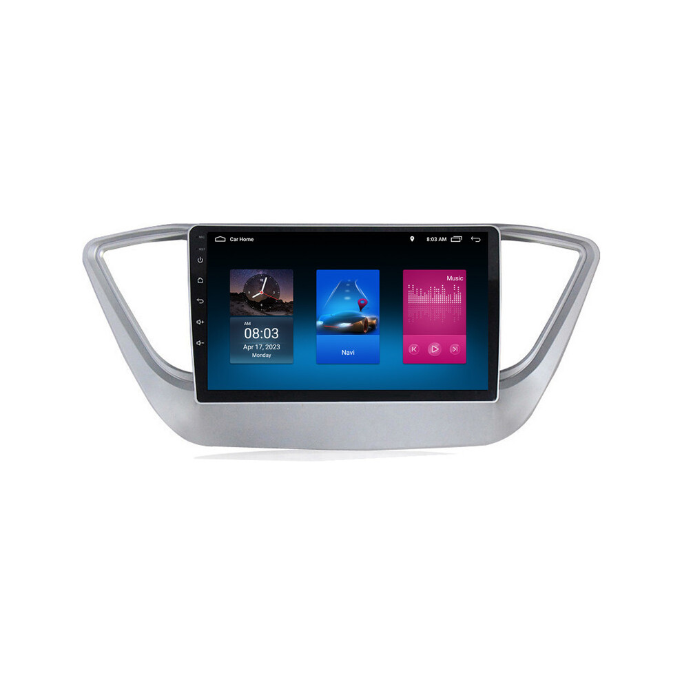 Roverone 8G+128G Car Radio Stereo Wireless Carplay Android Auto Gps Sat Navi Head Unit For Hyundai Solaris 2 Verna 2016 - 2020 786354253025