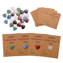 Valentines Day Gems Gifts for Kids 24 Pack Valentines Cards Crystal
