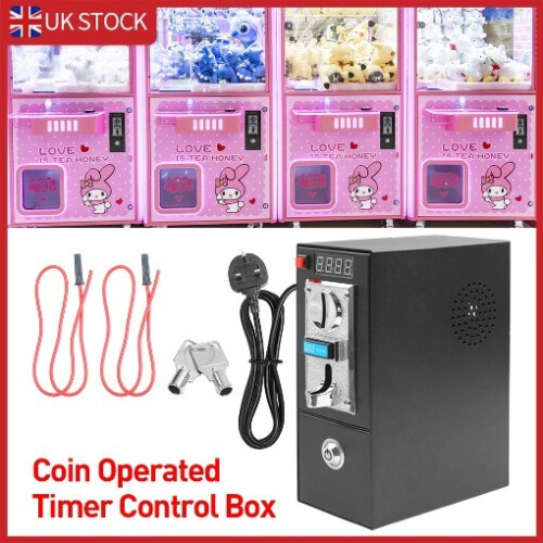 220V Coin Operated Timer Control Box for Vending Machine Gaming&Washing Machine 2