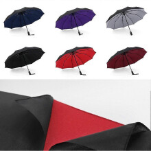 (23inch, Wine red) jileijar Automatic Folding Umbrella Windproof Double Layer Luxury Umbrella Strong Large Umbrellas Resistant Business