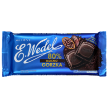 E. Wedel Mørk Chokolade 64% 80 g
