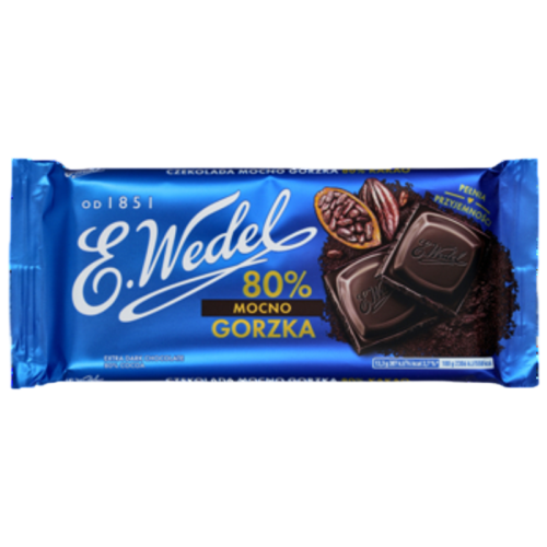 E. Wedel Mørk Chokolade 64% 80 g
