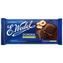 E.Wedel Czekolada gorzka z orzechami 90g