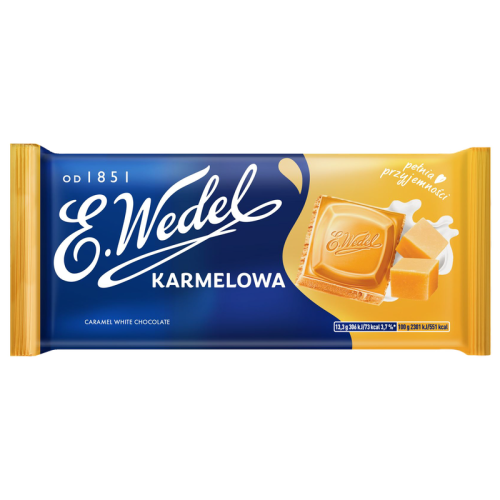 E.Wedel Czekolada biała karmelowa 80g