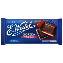 WEDEL MØRK KIRSEBÆR CHOKOLADE 100G