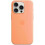 (Orange Sorbet) For Apple Iphone 15 Pro Silicone Case With Magsafe 3