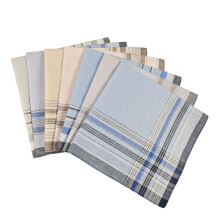 Gentlemen Pocket Square Soft Breathable Cotton Handkerchief-7