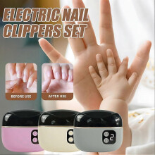(1set, purple) Electric Baby Nail Trimmer, Automatic Quiet Nail Clipper for Home Use