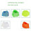 Professional Yoyo Strings Glove Bag Set 5 Pcs Strings Random Color 2