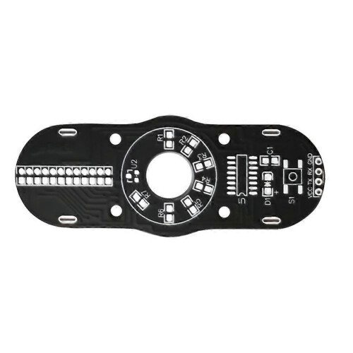LED Flashing Finger Tip Gyroscope DIY Electronic Kit 51 Microcontroller Circuit Board Welding Assemble Components