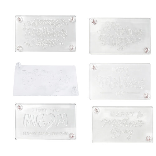 Practical Acrylic Cake Stencil Tiramisu Decoration-type A 1