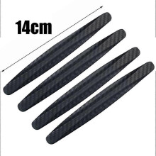 (4PCS 14cm Black) 4/2 Piece Universal Front Rear Bumper Corner Protector Guard Car Anti-collision Protection Decoration Strip Car Accessories New