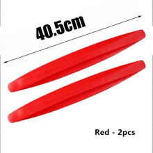 (2PCS 40.5cm Red) 4/2 Piece Universal Front Rear Bumper Corner Protector Guard Car Anti-collision Protection Decoration Strip Car Accessories New